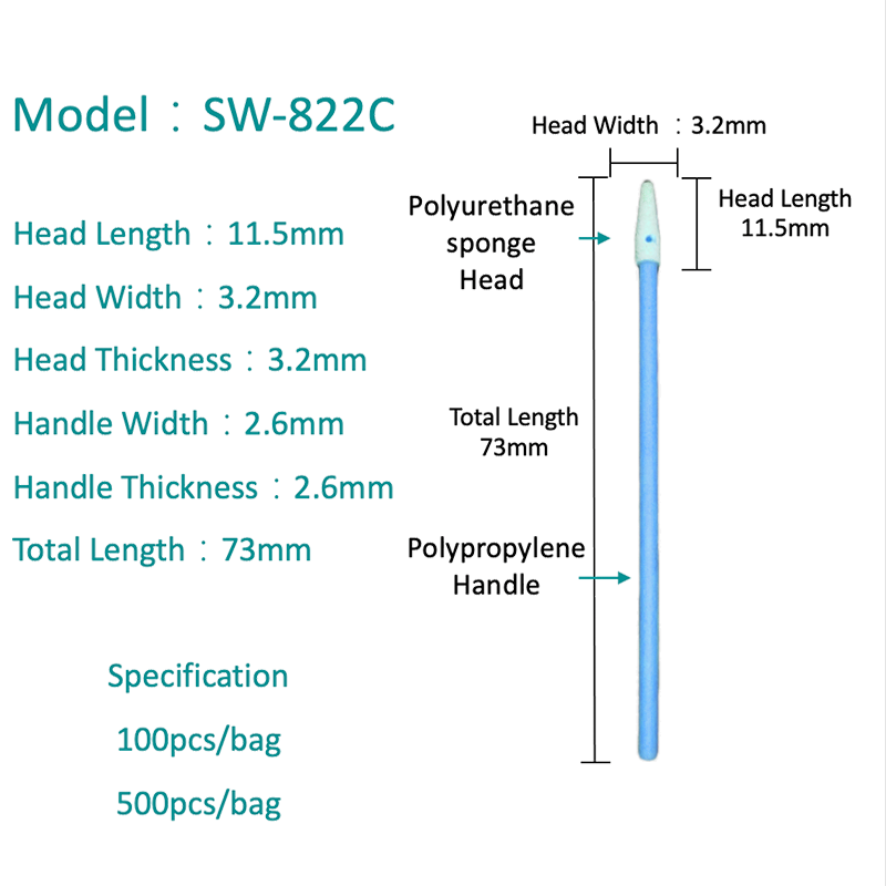 SW-822C menunjuk swab bersih buih