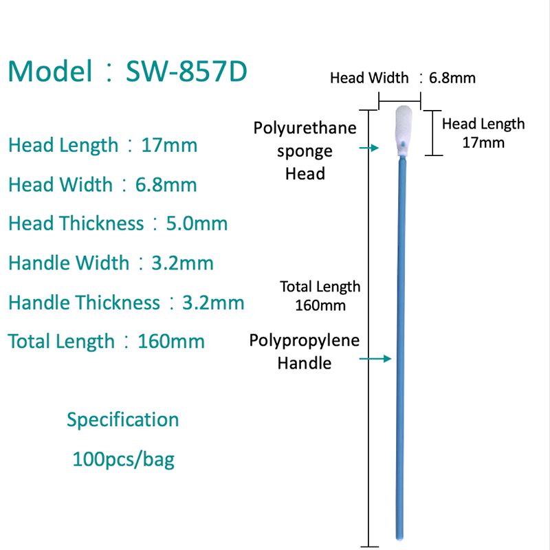 SW-857D Buih kepala kedalaman swab